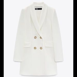 Zara Ecru Blazer Dress